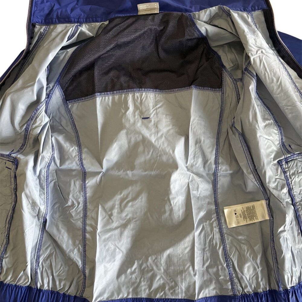 Columbia Womens Blue Lightweight Hooded Windbreaker Jacket Rain Hiking S READ - Picture 11 of 11